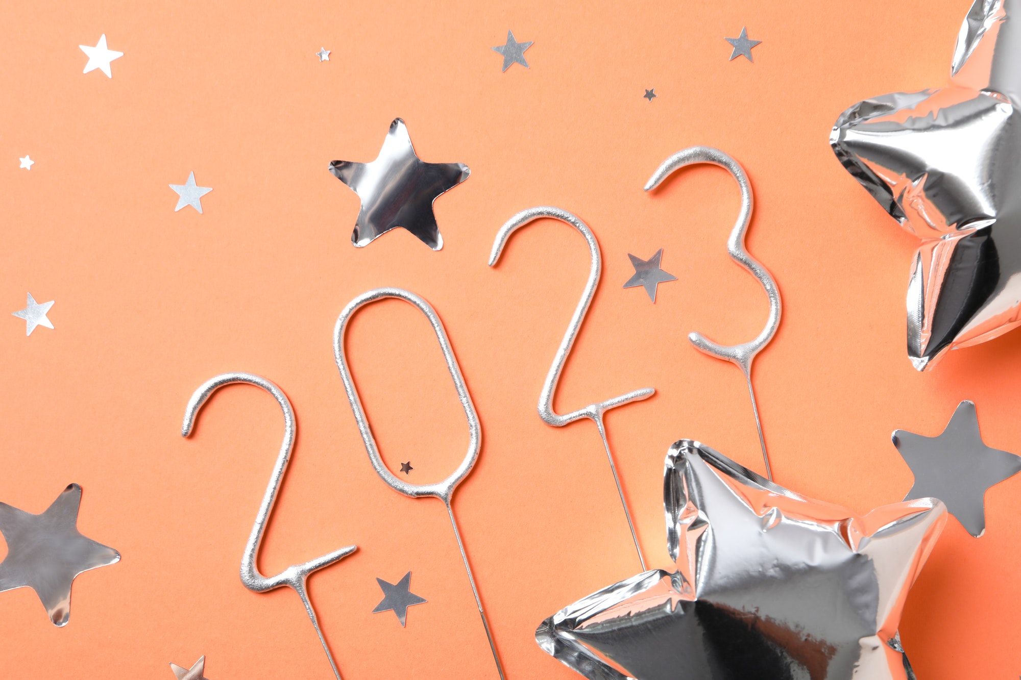 Concept of Happy New Year 2023, Happy New Year composition